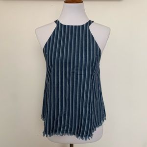 Altar'd State // Striped Denim Tank // Small